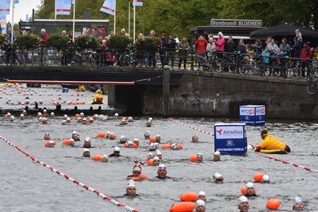 Sécurité lors de l'événement de natation à l'Amsterdam City Swim