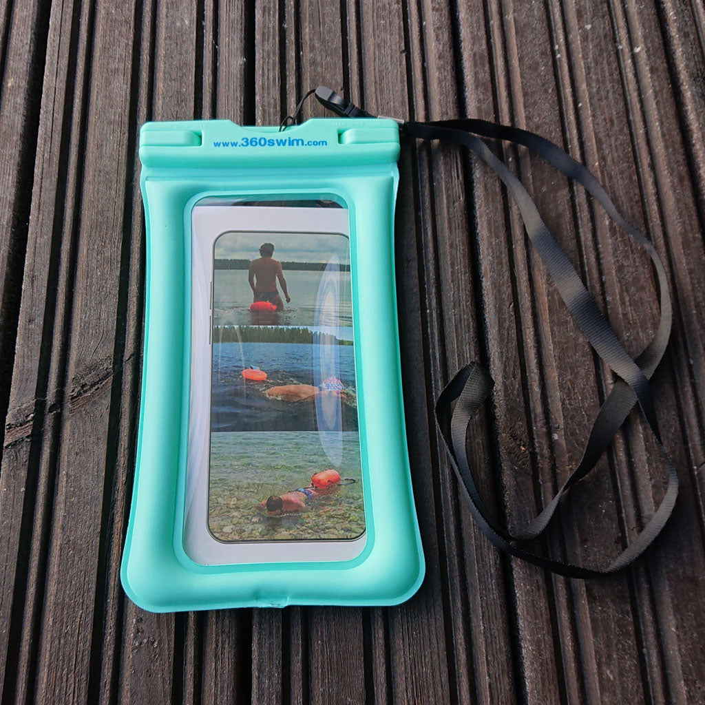 Funda de móvil impermeable turquesa