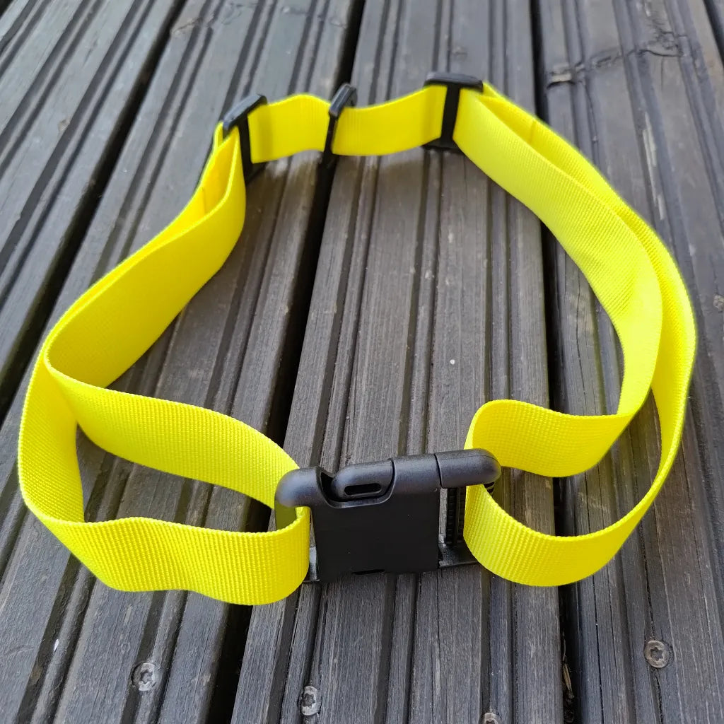 Ceinture et sangle de sécurité jaunes 360swim pour natation en eau froide
