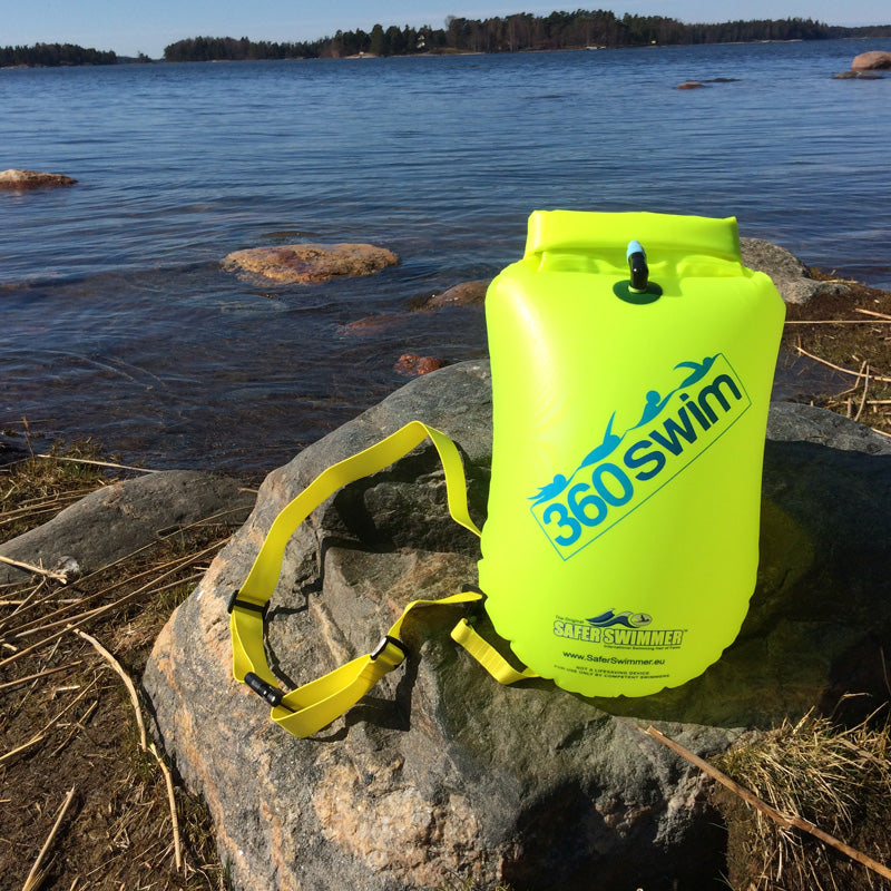 green swim buoy