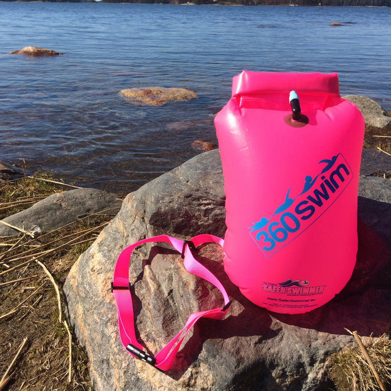 pink swim buoy