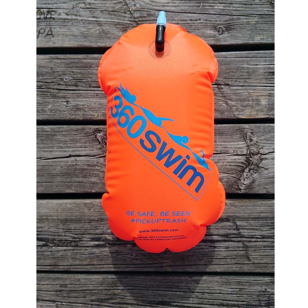 Zwemboei Open Water - Zeer Zichtbare Veiligheidsvlotter Voor Zwemmers, Oranje Tow Float